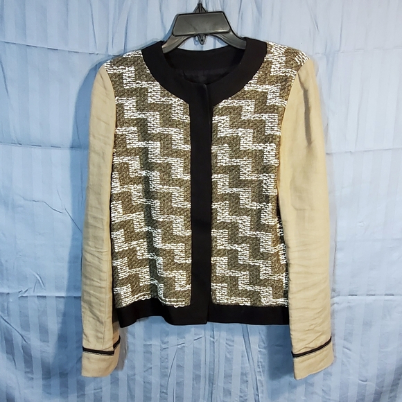 Derek Lam Jackets & Blazers - ❤ Derek Lam olive green and cream blazer size 6